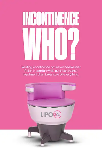 LIPO360 EMS Chair Can Help with Urinary Incontinence 2 Image of a urinary incontinence treatment seat Bloxwich